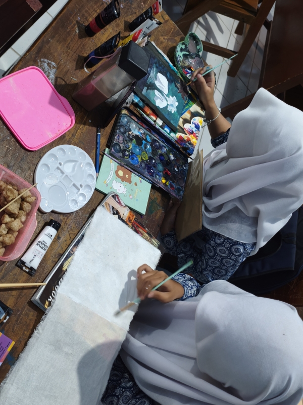 Kegiatan Rutin Extra Seni Lukis