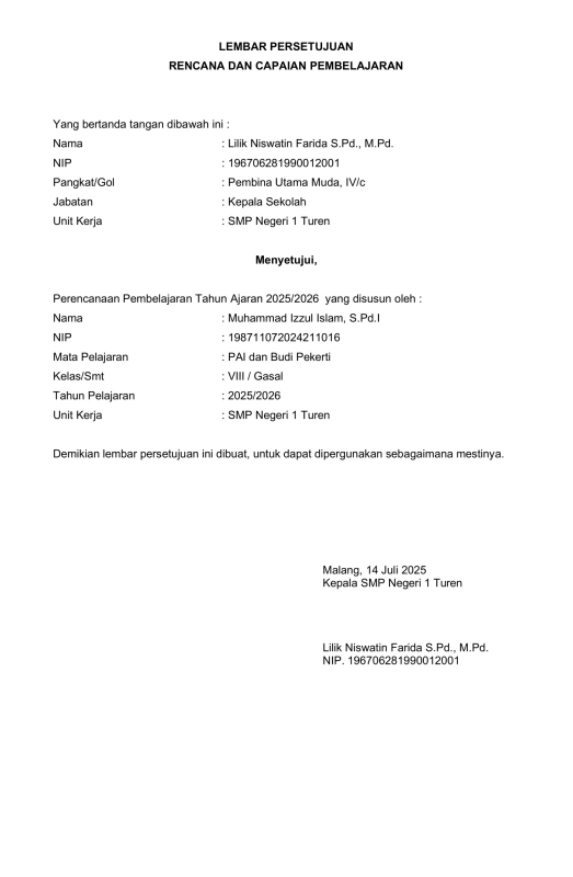 Modul Ajar Pendidikan Agama Islam dan Budi Pekerti Semester 1